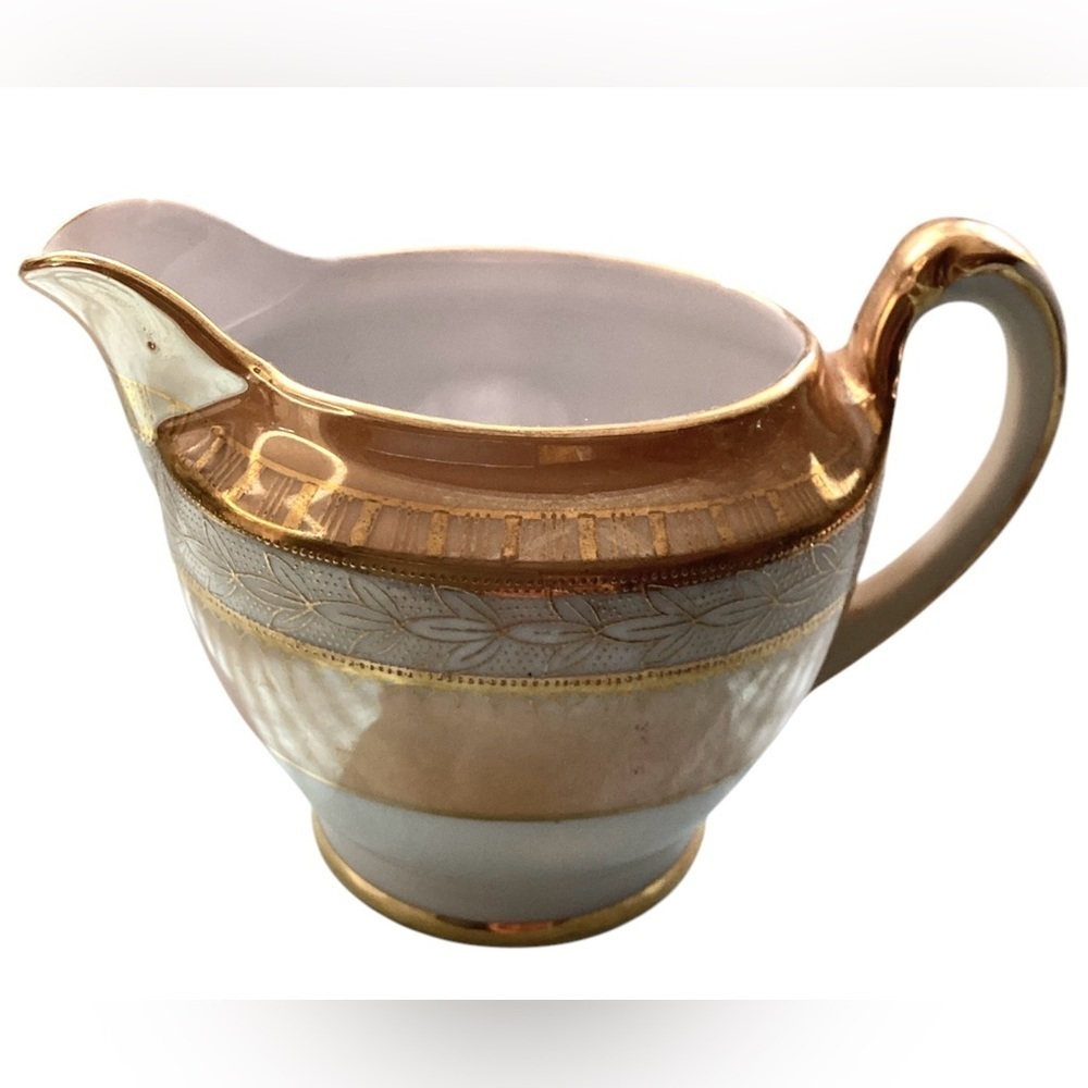 Antique Hand Painted Noritake Moriage Creamer